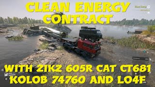 SnowRunner Clean Energy Contract With Zikz 605r Cat CT681 Kolob 74760 And Lo4f