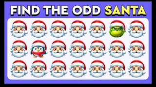 Find the ODD One Out - Christmas Edition 🎄🎅⛄️ | Easy, Medium, Hard Levels