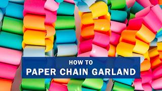 How to Make a Chunky Paper Chain Garland for Christmas