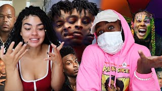 21 Savage, Wack 100 & Tekashi 6ix9ine Argument On Clubhouse After Their Interview! SIBLING REACTION