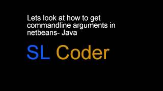 How to get commandline argument in netbeans - Java