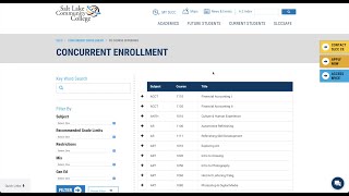 How To Create a New Concurrent Enrollment Course