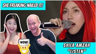 Reacting to Shila Amzah - Listen - MOST TALENTED CONTESTANTS - Unbelievable Talents