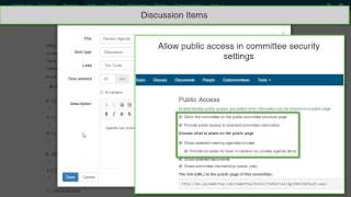 mycommittee How to Use Agenda Item Types [HD]