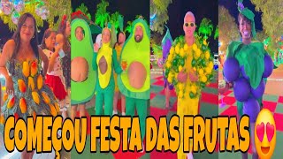 ✅ COMEÇOU A F3STA A FANTASIA DE FRUTAS NO RANCHO DO CARLINHOS MAIA 😱 QUAL FICOU MELHOR 😱🤣