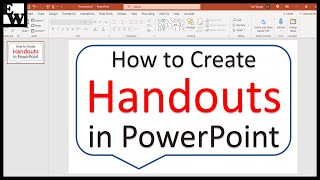 How to Create Handouts in PowerPoint (Printable & Editable)