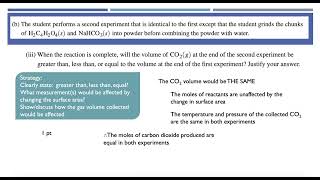 AP Chemistry Exam Review with Dr V: 2024 Free Response Question #2