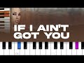 Alicia Keys - If I Ain't Got You  (piano tutorial)