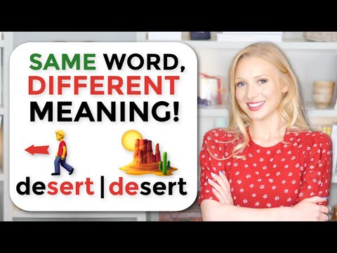 What is it called when two words are spelled the same but have different meanings?