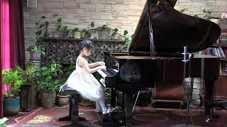 Arianna Lu age 5 Allegretto in G Major by Mozart