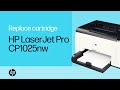 Replace the Cartridge | HP LaserJet Pro CP1025nw Color Printer | HP Support