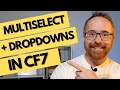 How to set up a Contact Form 7 dropdown menu and multiple selection