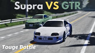 Supra MK4 VS GTR R34 - Roblox Initial D Arcade