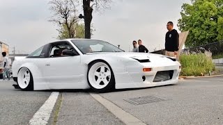 【搬入動画②】 wekfest japan 2016　車高短 シャコタン Lowered exhaust Low car