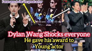 Dylan Wang's unforgettable gesture at the Weibo Awards that left everyone.........