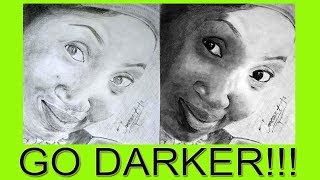 Realistic Drawing Shading Advice | Don't be afraid to go dark!