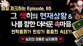 [타로] 그 색히의 현재상황\u0026 더러운 속마음 ep.65  Ι 매일 체크하는 Ι 연락, 반성, 재회, 속마음