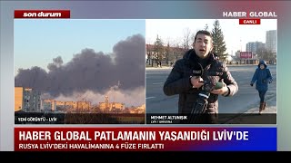 Lviv'de Havalimanına 4 Füze Atıldı!