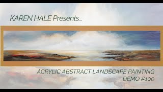 Watch an Acrylic Abstract Landscape Painting Demonstration