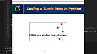 🏁 Python Turtle Race 🐢 | Funny Coding Challenge - Who Will Win? 🐢💻 | 3Gen Techies