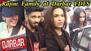 Anirudh, Superstar Rajinikanth 's Family, Nivetha Thomas at Darbar FDFS | AR Murugadoss Darbar Tamil