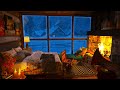 Deep Sleep with Relaxing Blizzard, Snowstorm, Fireplace Sounds - Cozy Winter Ambience from Insomnia