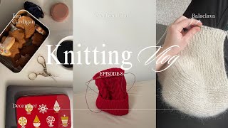 Christmas market, Weekend Hat and finishing my Eva Cardigan after a few months | knitting vlogs ep 8