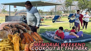 MEMORIAL WEEKEND COOKOUT AT THE PARK HAPPY MEMORIAL DAY TO YOU ALL