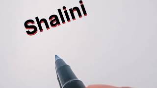 Shalini name signature style || NS creation 1m