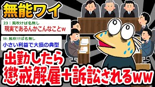 【バカ】上司「会社に来たら裁判起こすからな…！！」⇒突然悲劇が降りかかるイッチｗｗｗ【2ch面白いスレ】