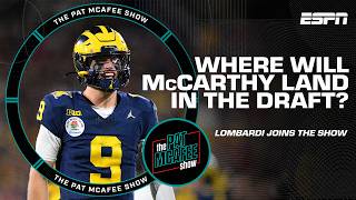 Michael Lombardi discusses where J.J. McCarthy could LAND in the NFL Draft 👀 | T