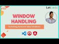 How to handle multiple windows [Protractor] | LetCode