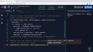 Caesar Cipher Part 3 - Reorganizing our Code | 100 Days of Code: The Complete Python Pro Bootcamp