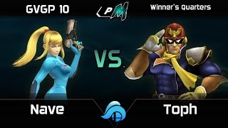 GVGP 10 Project M Winners Quarters - Nave (Zero Suit Samus) vs. Toph (Falcon)