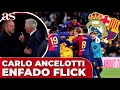 ASÍ ha sido EL ENFADO de ANCELOTTI con el BANQUILLO del BARÇA