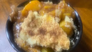 Sugar Free Peach Cobbler