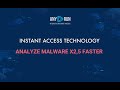 LAUNCH A MALWARE ANALYSIS WITH INSTANT ACCESS TECHNOLOGY