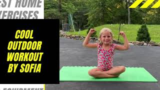 COOL OUTDOOR WORKOUT BY SOFIA - FUN VIDEO!