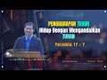 Renungan, Yeremia 17 : 7 Pdt Sakarias Simanjuntak STh MPAK