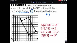 Dilations Notes Video