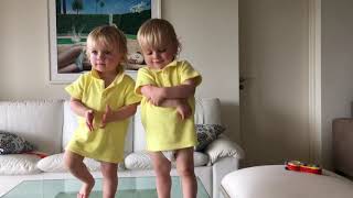 Adorably Funny Twin Babies Dancing!