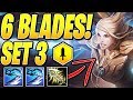 6 BLADEMASTERS SO STRONG!! - SET 3 Teamfight Tactics New Galaxies Comps Gameplay Guide TFT