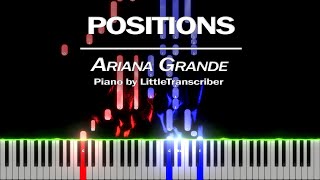 Ariana Grande - positions (Piano Cover) Tutorial by LittleTranscriber