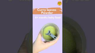 Curry leaves Powder for 6+ months babies | baby food #babyrecipes #babyfood #trending #viralshorts