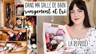 RANGEMENT des tiroirs de ma SALLE DE BAIN  🥳 Organisation/tri de ma collection 🤗❤️ Rotation de mai !