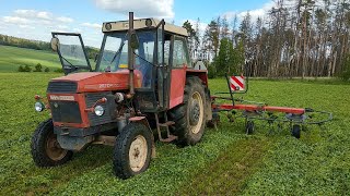 Zetor 10111  [GoPro, Driver View]  obracení jetele | senáže 2020