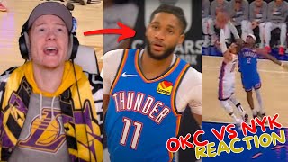 Reacting to Thunder vs Knicks Regular Season Game!