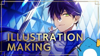 【VtuberFA】イラストメイキング01 Illustration Making【CLIP STUDIO PAINT PRO】