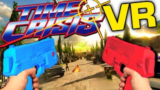 FINALLY! Time Crisis VR is ALMOST Real! New VR Arcade Shooter Aim Assault Gameplay