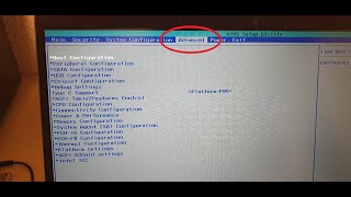 HP Laptop Bios unlock advanced settings Insyde F. 16